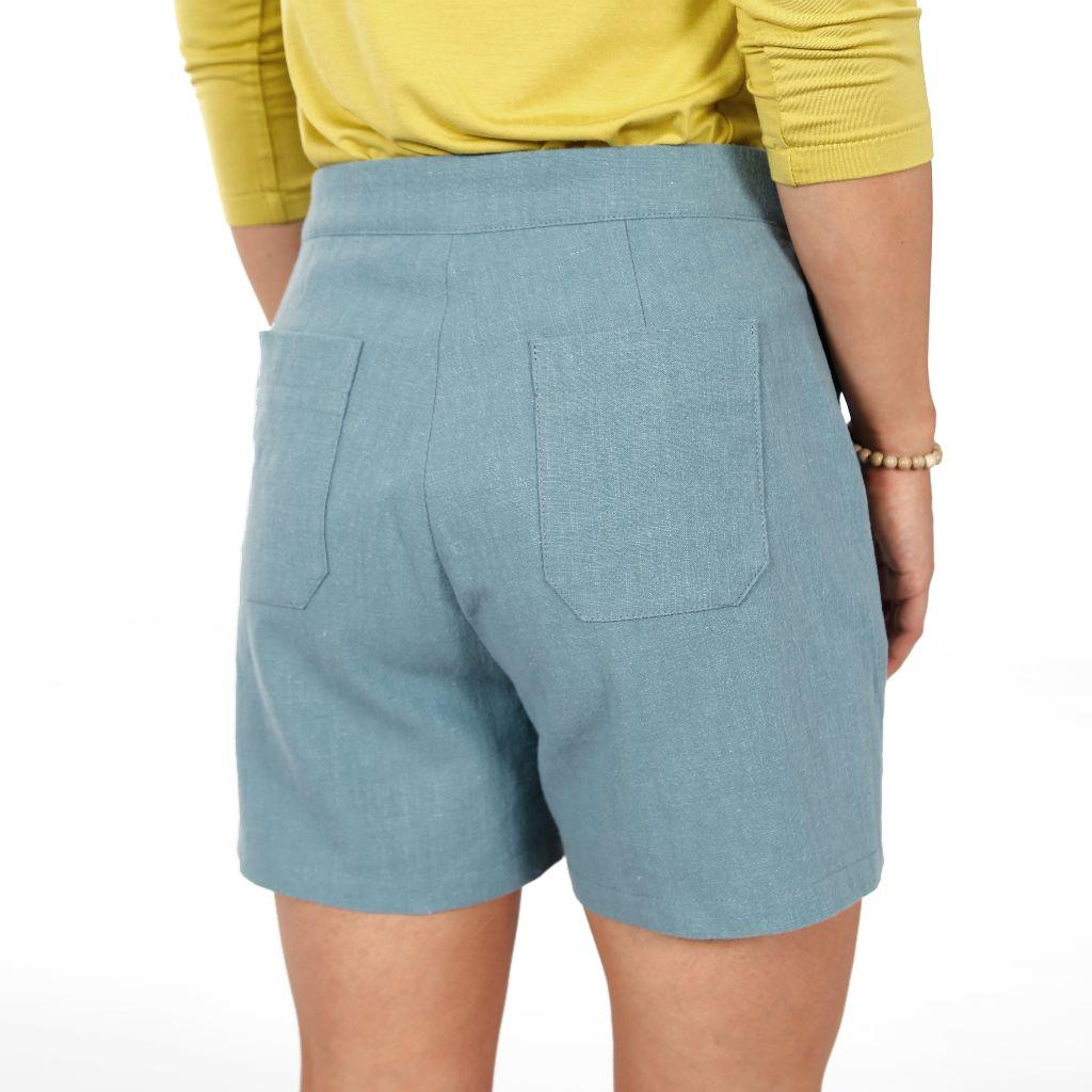 Preview: Papierschnittmuster Shorts mit RV Frau Giulia XS-XXL